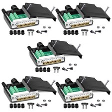 5 PCS DB25 Solderless Connector RS232 DSUB Serial 25Pin Male Adapter Board picture