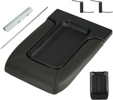 Youxmoto Center Console Lid Armrest Cover Fit for Chevy Silverado Dark Grey  picture