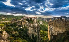 Landscape nature blue sky greece Custom Gaming Mat Desk picture