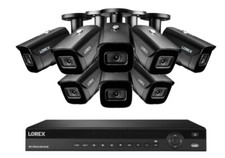 NEW Lorex 16 Channel 4K NVR + 8  8MP IP Cameras Nocturnal 30 fps picture