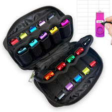 USB Flash Drive Storage Case, 20 Slots Electronic Organizer, Black Carrying Case picture