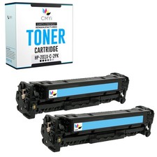 CMYi 2PK Replacement 201X Cyan Cartridge for HP Color LaserJet Pro MFP M277n picture