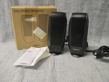 Logitech S120 Stereo Computer Speakers 2.0 Wired 3.5mm AC Power | Works Great picture