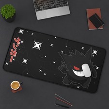 Gengar Pokemon Japanese Desk Mat Mouse Pad, Long Desk Mats, Anime Game picture
