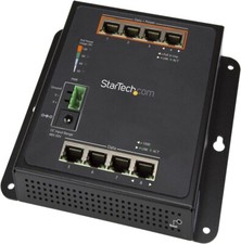 StarTech.com Industrial 8 Port Gigabit PoE Switch - 4 x PoE+ 30W - IES81GPOEW picture