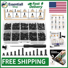 360-Piece Laptop Screws Kit - 12 Sizes M2 M2.5 M3 with Magnetic Screwdriver picture