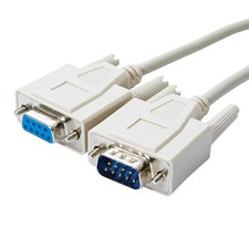 5m 16.4ft Serial Extension Cable RS-232 DB9 Male to Female Straight-Through picture