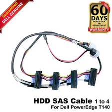 Lot 25 Dell PowerEdge T130 T140 1x SFF-8643 to 4x SFF-8482 SAS Cable H330 KFXNG picture