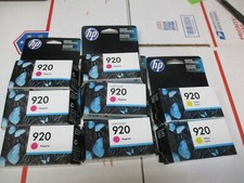 NEW HP 920 INK CARTRIDGE 6-MAGENTA & 2-YELLOW EXP: 07/2016  picture