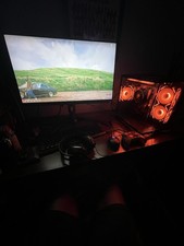 NZXT H510 Gaming Desktop PC RGB Lighting 27-Inch Monitor USB HDMI Black Tower picture