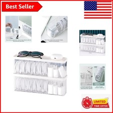 Dust-Proof Clear Cable Storage Box with 7 Compartments - Space Saving Solution picture