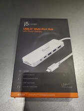 J5 CREATE USB-C MULTI-PORT HUB W/POWER DELIVERY 7 IN 1 FUNCTIONS- NEW # JCD373 picture