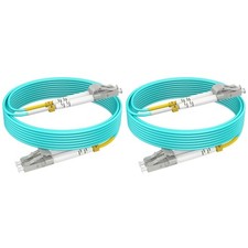 RamboCables OM4 LC to LC Fiber Cable 65ft 2Pack picture