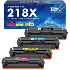 218X Toner Cartridges 4 Pack 218 High Yield, B/C/Y/M With Chip 4 picture