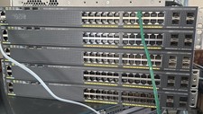 Cisco Catalyst WS-C2960X-24PS-L 24-Port PoE+ Gigabit Switch w/ Rack Ears TESTED picture