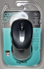 Logitech M510 Wireless Mouse Control Plus Black Gray Laser USB Unifying NIB New picture