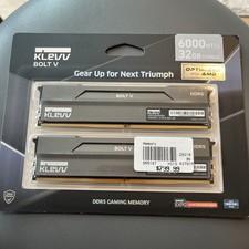 Klevv Bolt V 32GB (2 x 16GB) DDR5 6000 Gaming Memory Model Brand New Sealed picture