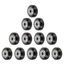 12pcs 3D Printer Wheels Big Slot POM Pulley Wheels Gantry Wheel Black 625zz) picture