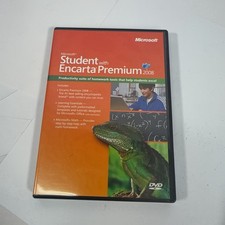 Microsoft Student Encarta Premium 2008 DVD PC Homework Encyclopedia Software picture