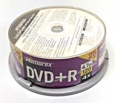 NEW In Original Package Memorex DVD+R 25 pack - 4.7 GB - 120 minute videos 4X  picture