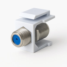 F-Type Keystone Jack Insert Coax Cable Coupler for Wall Plates 1-500 Pack LOT picture