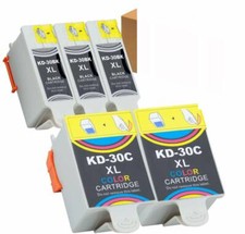 Compatible Kodak 30 30XL 30 XL 30B 30C Ink Cartridges Use for Kodak ESP 3.2 -5PK picture