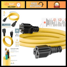 4-in-1 AC Power Adapter NEMA 5-15P to 5-15R 5-20R 6-15R 6-20R, 3FT Cable picture