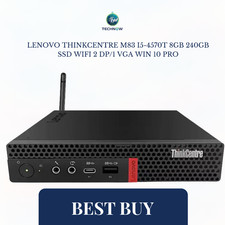 Lenovo ThinkCentre M83 i5-4570T 8GB 240GB SSD WIFI 2 DP/1 VGA Win 10 Pro picture