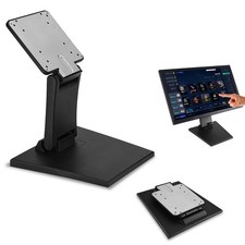 Lay Flat Monitor Stand,Adjustable LCD TV Stand Folding Metal BLACK picture