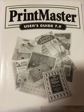 PRINTMASTER USER’S GUIDE 7.0 MINDSCAPE Paperback Book A11 picture
