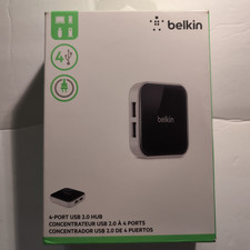 Belkin 4-Port USB 2.0 Hub F4U020TT w/ Power Adapter for PC/Mac picture