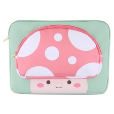 Mimicoco Mushroom Character Pocket Laptop Sleeve: Fits Most Laptops Up to 14