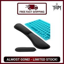 Memory Foam Wrist Rest Black Ergonomic Keyboard Mouse Support Non-slip picture