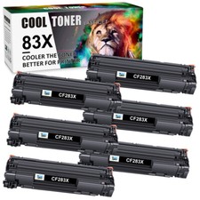 6 PACK For HP CF283X 83X Toner Cartridge LaserJet Pro M202dw M202n Printer picture