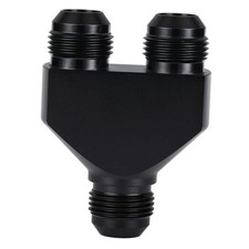 Dual 12AN Male to Dual 12AN Male Y Block Fuel Fitting 12AN to 2x12AN picture