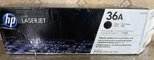HP CB436A 36A Black Toner Cartridge Genuine Open Box picture