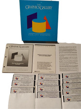 Vintage 1989 Hewlett Packard HP Graphics Gallery IBM 5.25
