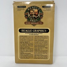 RARE Beagle Bros Beagle Graphics Apple II Software Box Disk Manual Sticker Cards picture