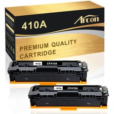 2x Black CF410A Toner Compatible With HP 410A LaserJet MFP M477fdn M452nw M452dn picture