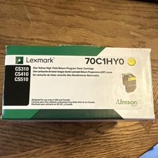 Lexmark 70C1HY0 Yellow High Yield Return Program Toner CS310/CS410/CS510 picture
