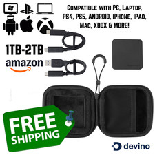 Amazon Portable 1TB 2TB External SSD Water Dust Resistant 2000MB/s + Case PC iOS picture