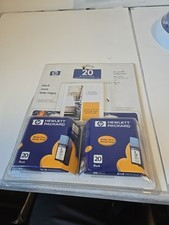2 Pack HP 20 Ink Cartridge C6614D Date 2002.   Ad  picture