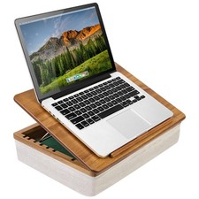 Acacia Wood Easel Lap Desk – Adjustable 7-Level Laptop Stand & Portable Works... picture