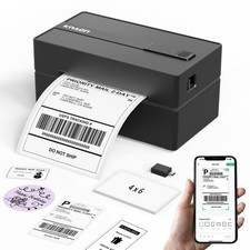 KNAON Bluetooth Thermal Shipping Label Printer 4x6 Black for Small Business picture