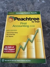 Peachtree By Sage First Accounting 2008  Microsoft Windows New Sealed RARE picture