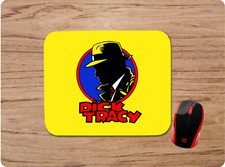 DICK TRACY DETECTIVE YELLOW NEOPRENE NON-SLIP SOFT MOUSE PAD USA SHIP picture