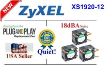 Lot 3x Quiet Version replacement fans for ZyXEL XS1920-12 Low Noise fans picture