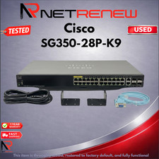 Cisco SG350-28P-K9 28-Port Gigabit  Managed 24x PoE 2x Combo 2x SFP Switch picture