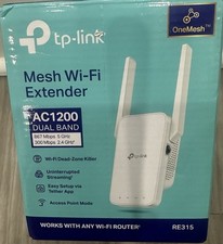 OPEN BOX  TP-Link AC1200 RE315 Wi-Fi OneMesh Extender, 1.2Gbp booster, Dual Band picture
