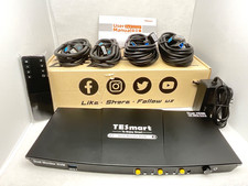 TESmart 2-Port Dual Monitor KVM Switch Kit HDMI+DP 4K 60Hz w/USB 3.0 Dock - NOB picture